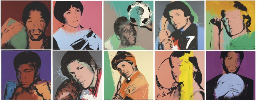 Andy Warhol, The Complete Athlete Series, 1978.