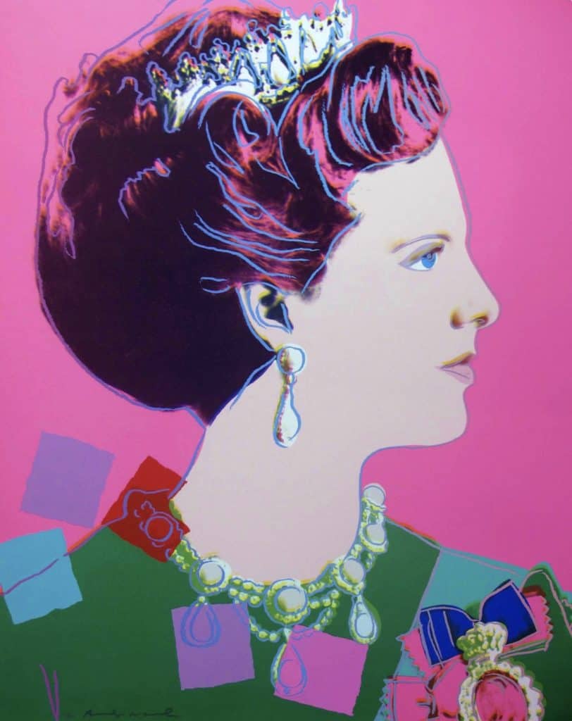 Andy Warhol, Reigning Queens: Queen Margrethe II of Denmark, 1985