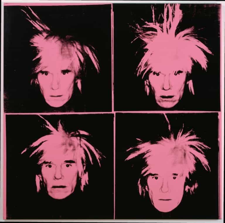 Andy Warhol, Self Portrait With Fright Wig, 1986