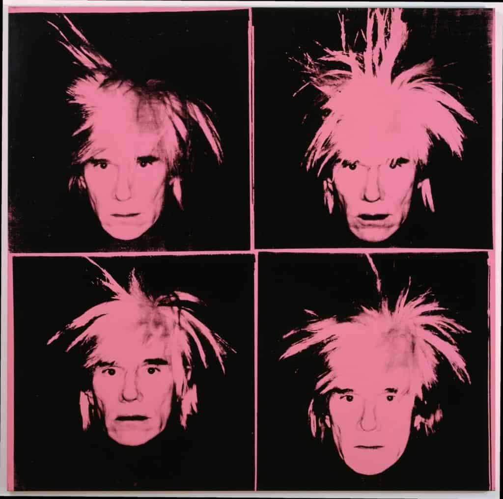 Andy Warhol, Self Portrait With Fright Wig, 1986