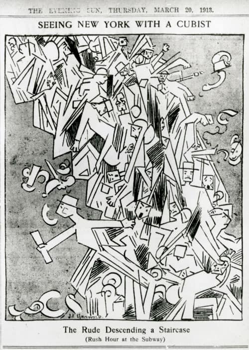 Marcel Duchamp, The Rude descending a staircase