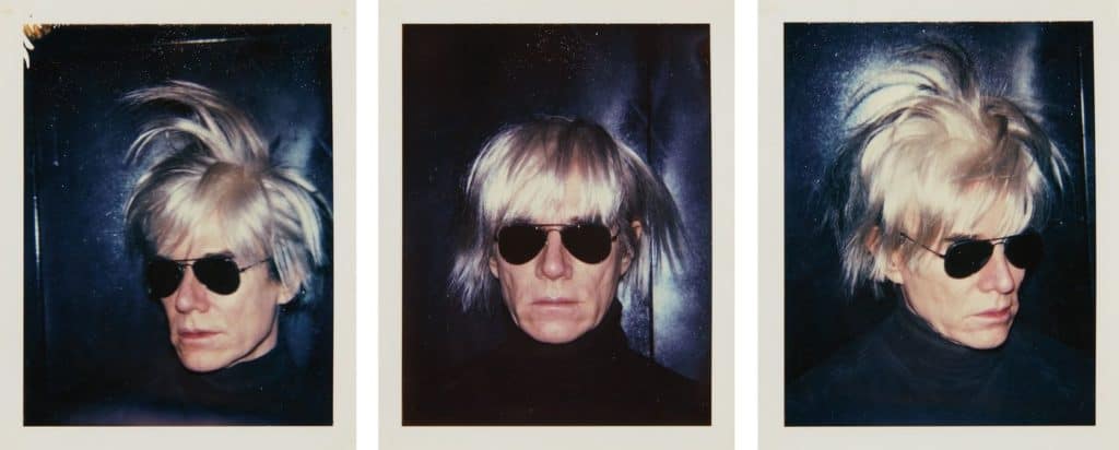 andy warhol polaroid self portrait