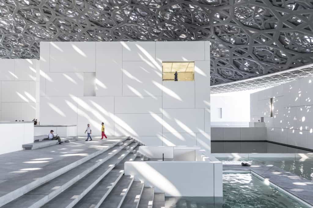 Interior of the Louvre Abu Dhabi