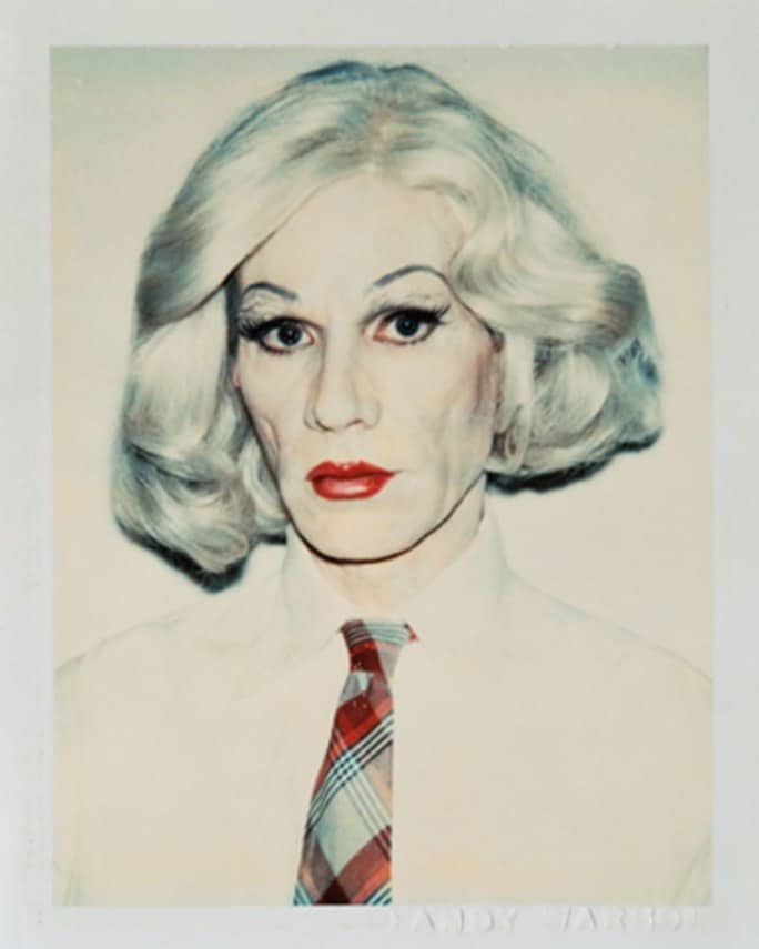 Warhol Self Portrait in Drag