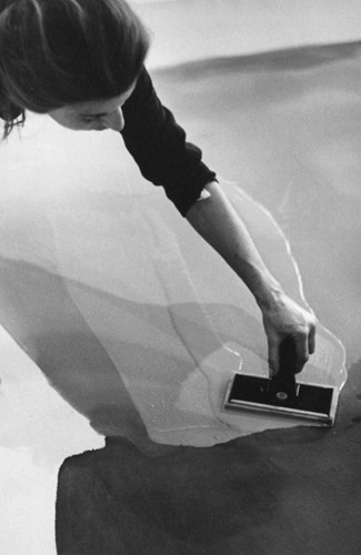 Helen Frankenthaler photographed in her NYC studio by Ernst Haas