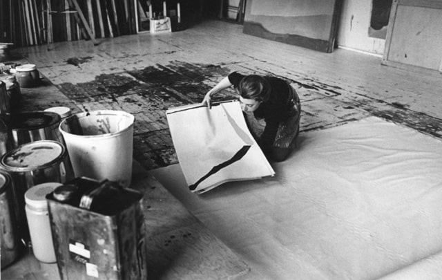 Helen Frankenthaler photographed in her NYC studio by Ernst Haas
