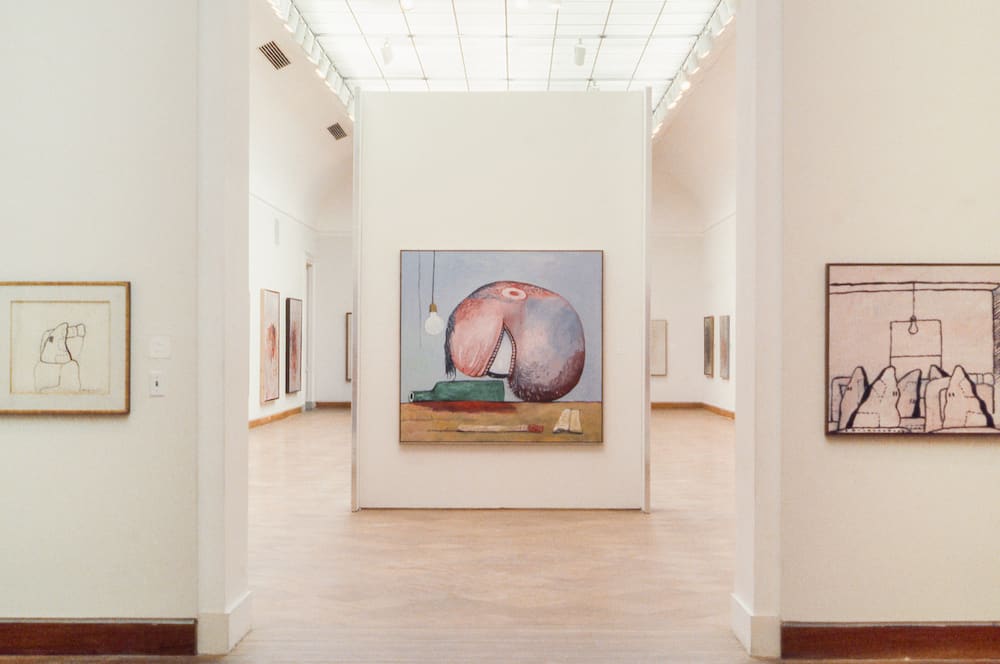 Installation view of the 1980 retrospective at San Francisco Museum of Modern Art.