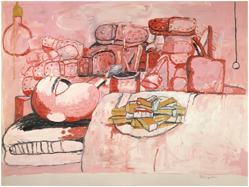 Philip Guston. Painting, Smoking, Eating, 1973. Stedelijk Museum, Amsterdam.