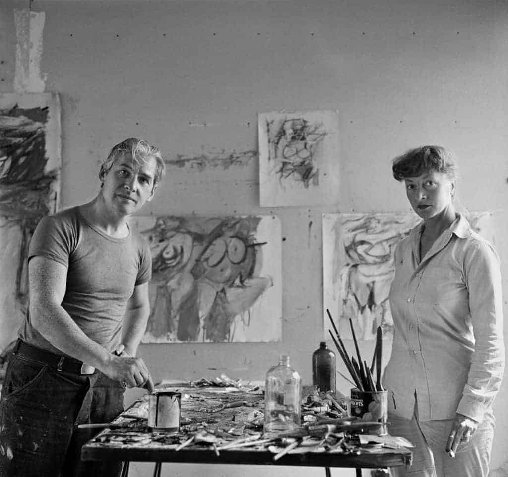 Abstract Expressionist studio of Willem and Elaine de Kooning, 1953