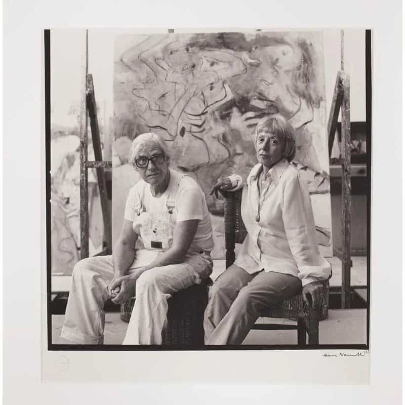 Hans Namuth, William and Elaine de Kooning, 1980