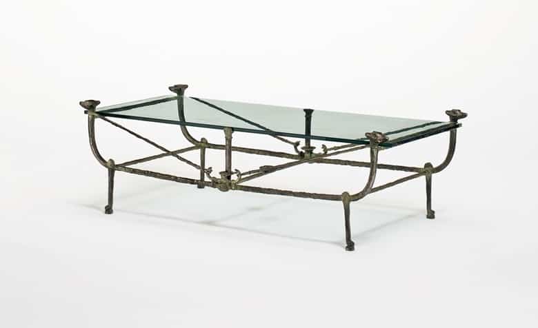 Diego Giacometti, A Berceau low table, Modèle aux Renards