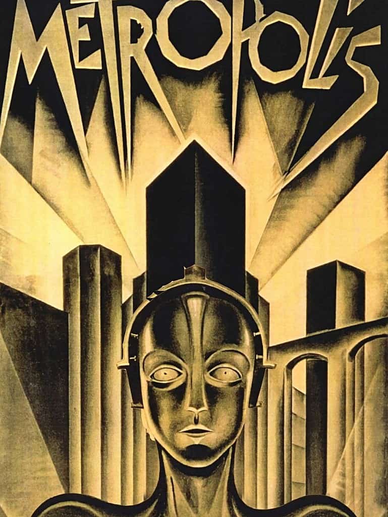 Metropolis Science Fiction Futuristic Cult Movie. German Expressionism  Silent Film Art | Poster