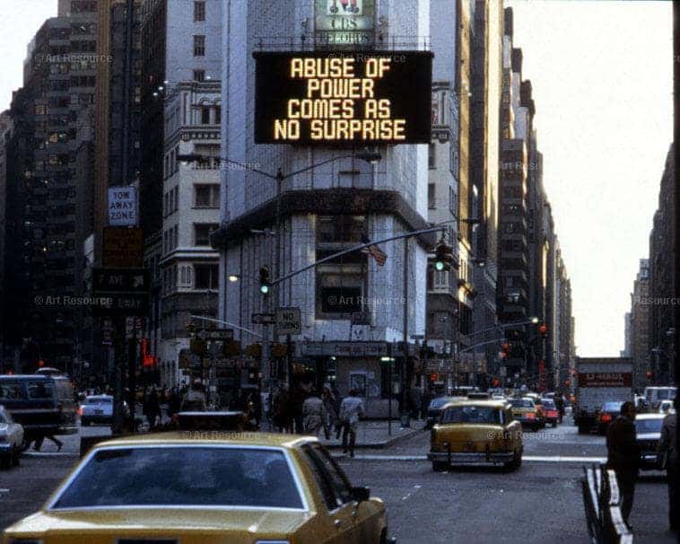 Jenny Holzer, Truisms, Colab's The Times Square Show, 1982.