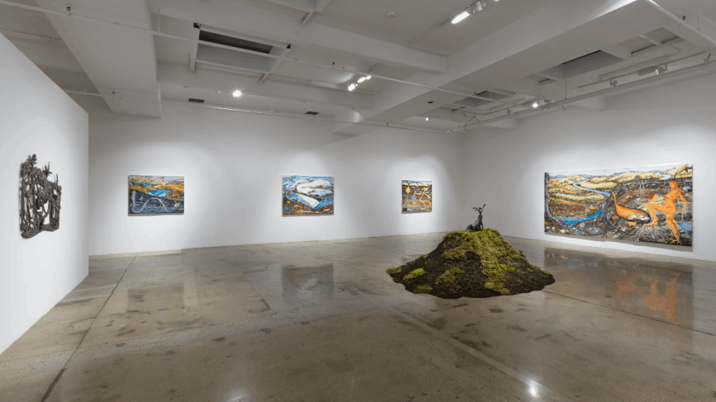 Installation view of Grown Woman, a solo exhibition by Milwaukee-based Kate Klingbeil at Steve Turner, Los Angeles (9 Jan – 6 Feb 2021)