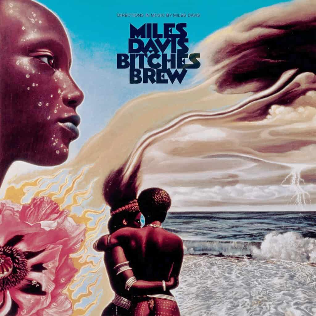 Surrealist album art for Miles Davis' "Bitches Brew" (1970) created by German painter Mati Klarwein.