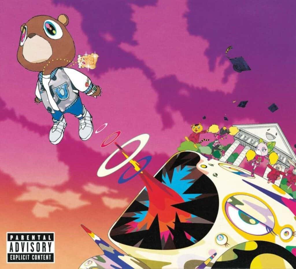 Kanye West: Graduation (2007) cover. Album art by Takashi Murakami. Courtesy of Roc-A-Fella Records