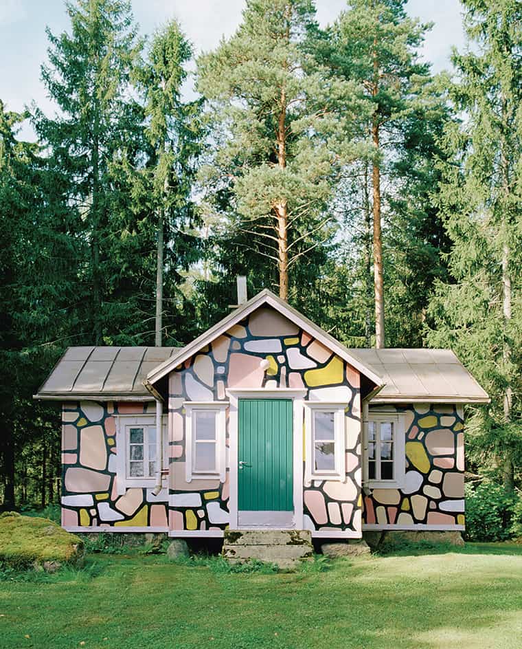 Richard Woods, Stone Clad Cottage (Sarvisalo), 2011. Part of a private art museum in Finland.