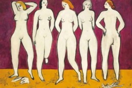 Sanyu, Five Nudes, 1955