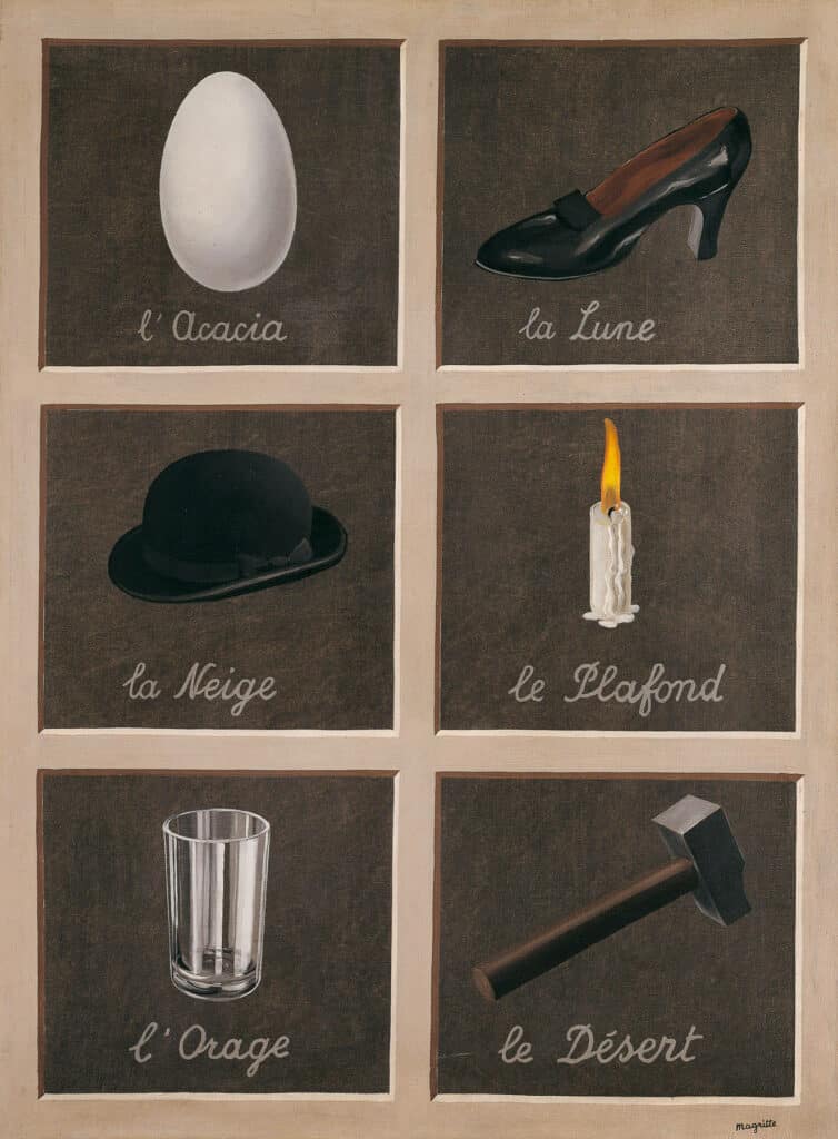 René Magritte, The Key to Dreams, 1930. Dreams