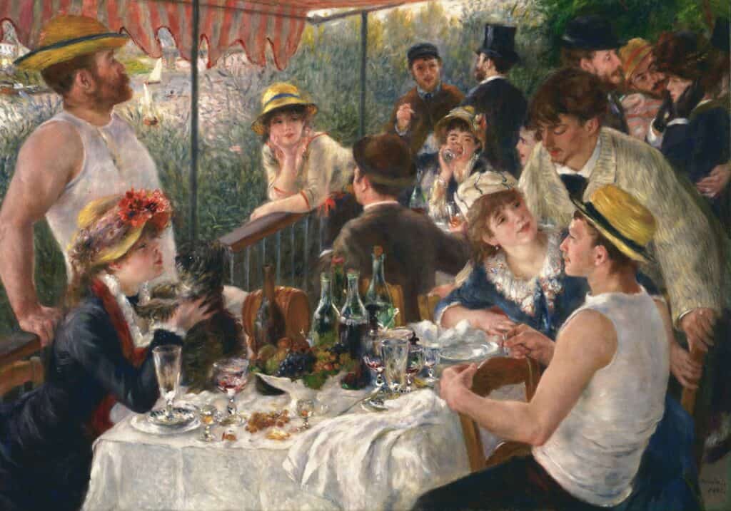 Pierre-Auguste Renoir, Le déjeuner des canotiers, 1882. Oil on canvas. The Phillips Collection, Washington, DC.