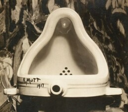 Marcel Duchamp - Fountain photograph by Alfred Stieglitz