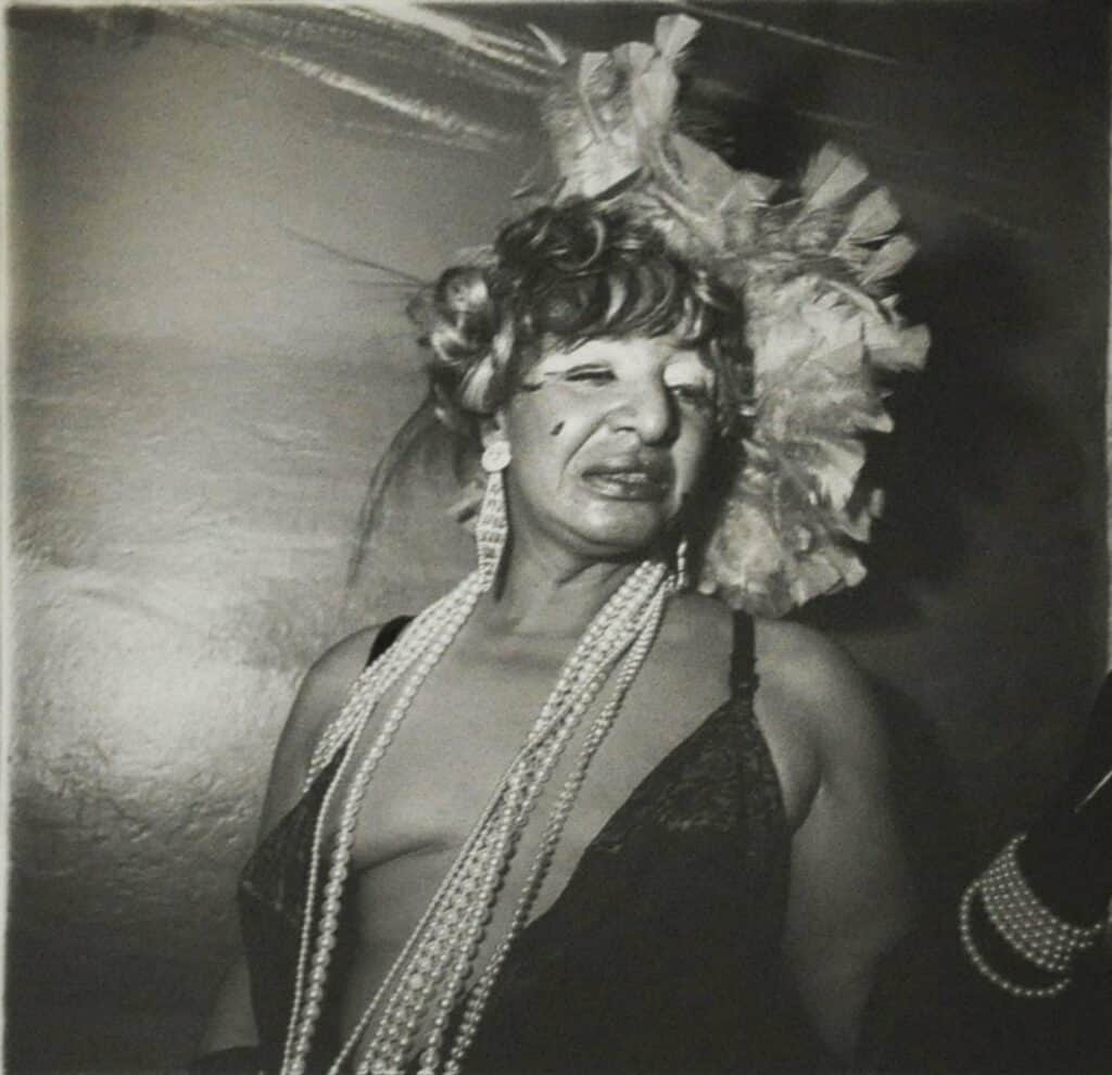 Diane Arbus, Transvestite at a drag ball, New York City