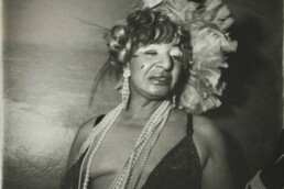 Diane Arbus, Transvestite at a drag ball, New York City