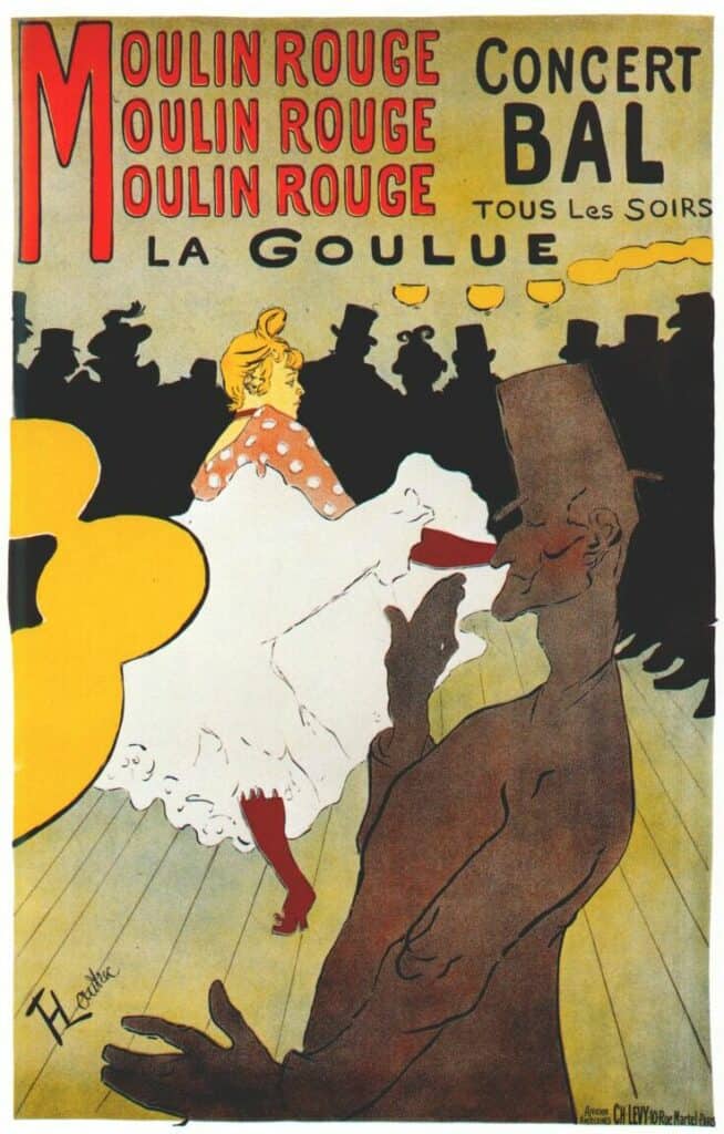 Moulin Rouge: La Goulue by Toulouse-Lautrec