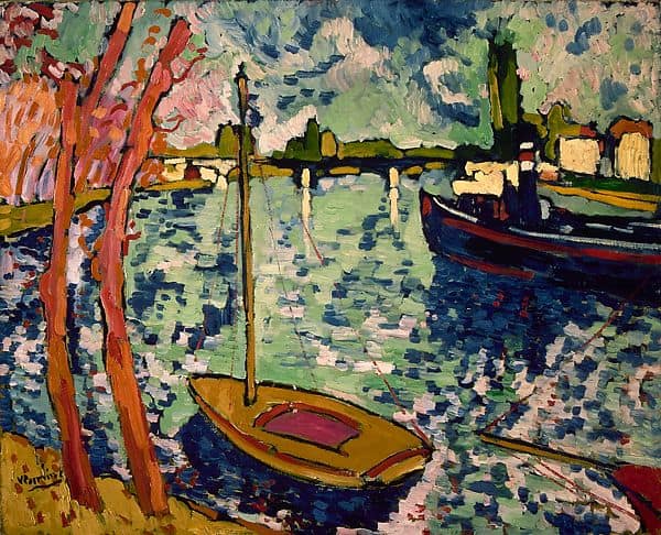 Maurice de Vlaminck, The River Seine at Chatou, 1906 - Example of Fauvism Style