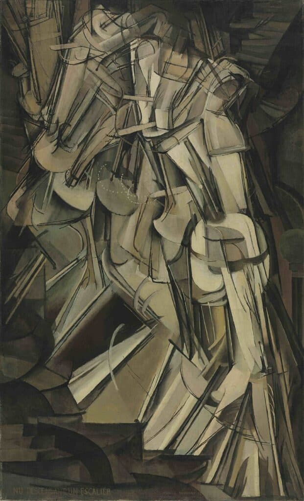 Nude Descending a Staircase, iconic painting by Marcel Duchamp