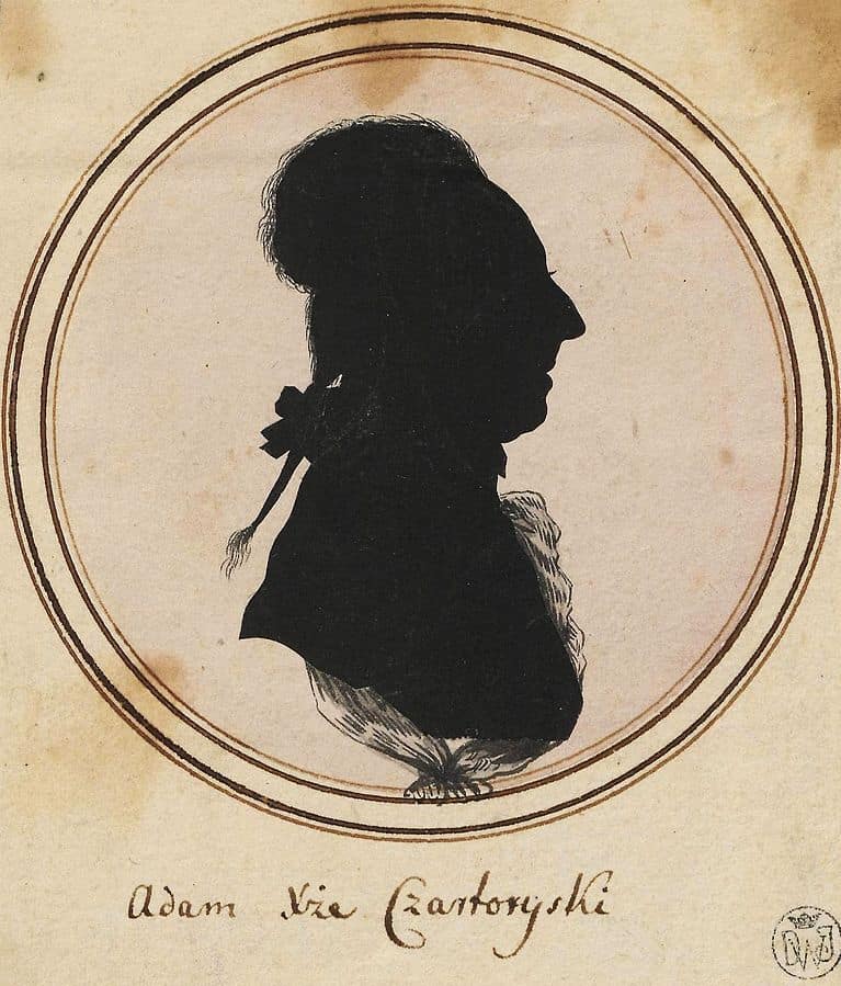 Anonymous, Silhouette of Adam Kazimierz Czartoryski (1790s). Silhouettes