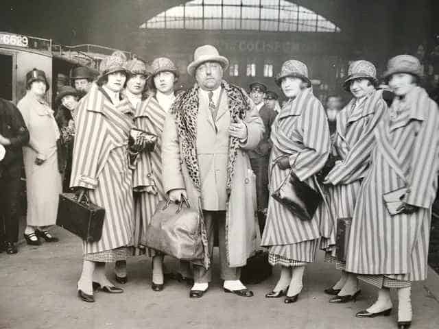 Paul Poiret with his models