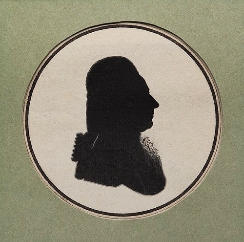 Anonymous, Silhouette of Marcello Bacciarelli (1760s). Silhouettes