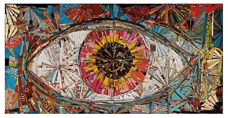 Lance Letscher Big Eye. Collage Artists