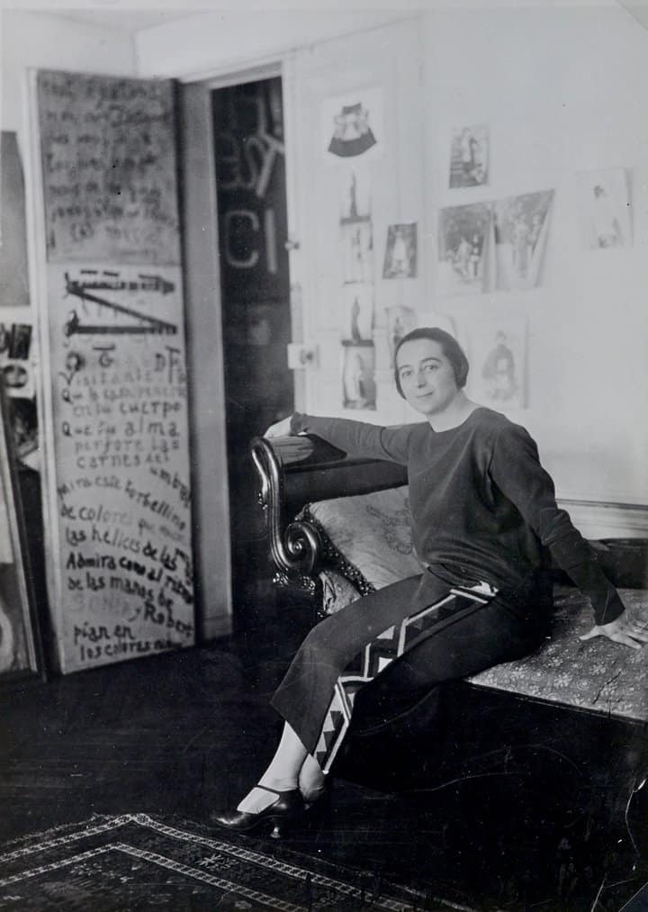 Who was Sonia Delaunay - artist in front of her door-poem 