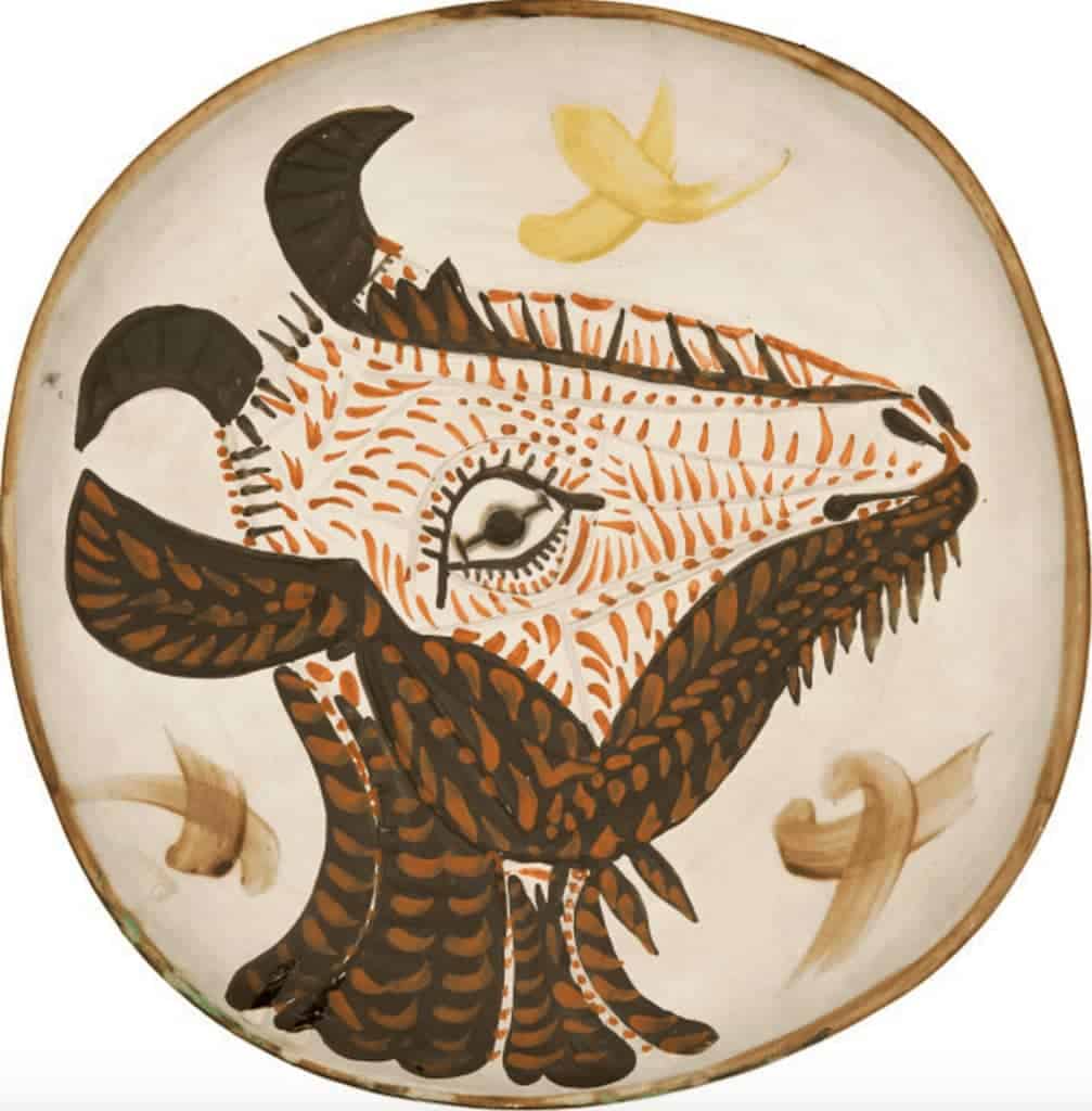Tête de chèvre de profil - by Pablo Picasso