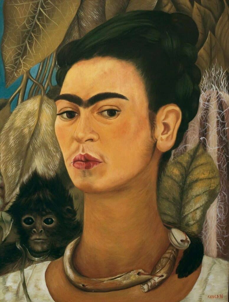Frida Kahlo, Self-Portrait with Monkey, 1938.