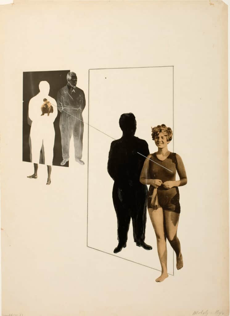 Collage by László Moholy-Nagy: Eifersucht (Jealousy)
