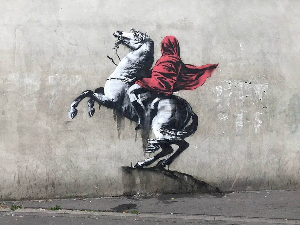 Banksy, Red Horseman, 2018.