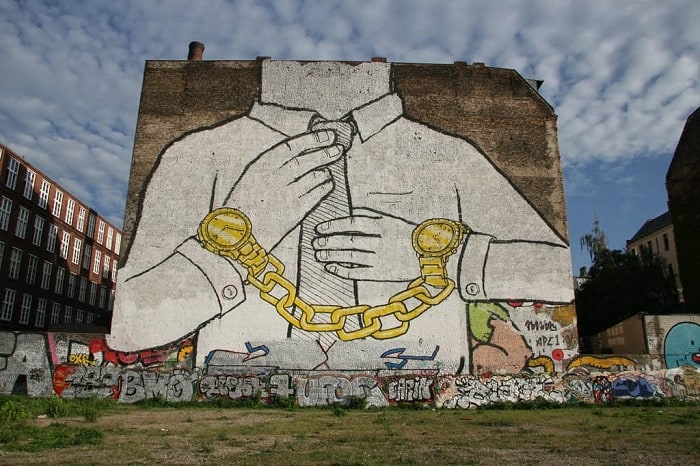Street Art piece by BLU
