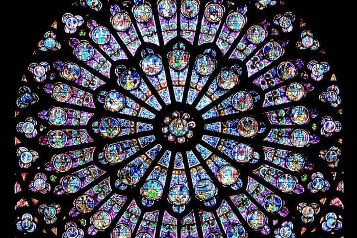 The Notre Dame’s Stained Glass Rose Window