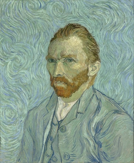 1889 Self-portrait by Van Gogh