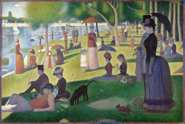 Georges Seurat, A Sunday on La Grande Jatte - Example of post-impressionism art.