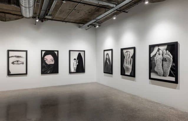 Shirin Neshat Installation View of the exhibition at the Museum of Contemporary Art Toronto. 