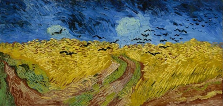 Van Gogh, Wheatfield With Crows, 1890