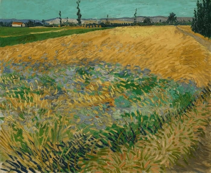 Vincent van Gogh, 'Wheatfield' - painting featured in the Etel Adnan retrospective