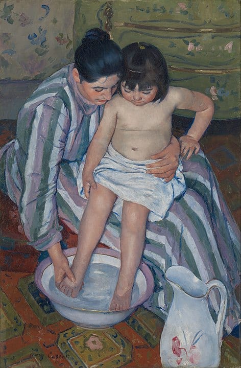The Child's Bath, painting by Mary Cassatt