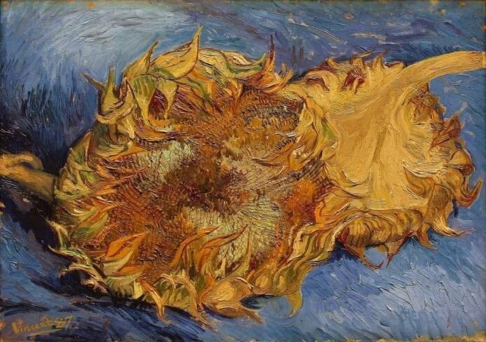 Vincent van Gogh, 1887 Sunflowers painted in Paris
