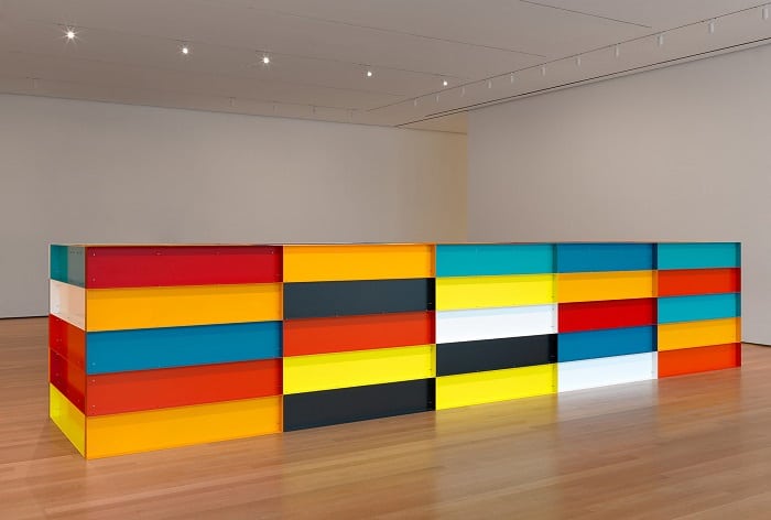 Example of abstract minimalist art by Donald Judd