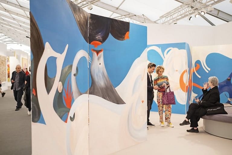 Lisson Gallery booth at Frieze London 2022.